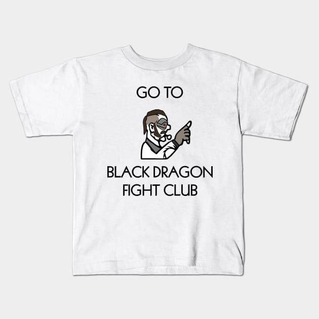 Go to Black Dragon Fight Club Kids T-Shirt by Jawes